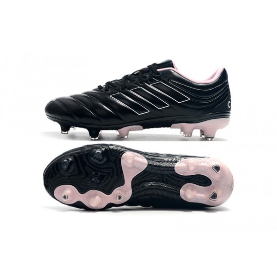 Alta calidad Botas de fútbol Adidas Copa 19.4 FG Negro Rosado