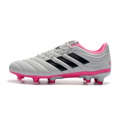 Botas de fútbol Adidas Copa 19.4 FG gris Negro Rosado