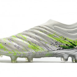 Botas de fútbol Adidas Copa 20+ FG Blanco Volt Verde Negro