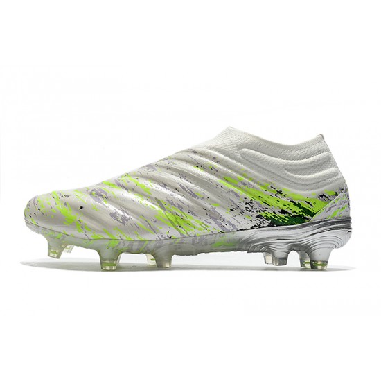 Tienda  Botas de fútbol Adidas Copa 20+ FG Blanco Volt Verde Negro