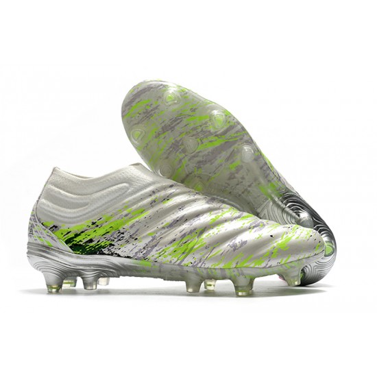 Tienda  Botas de fútbol Adidas Copa 20+ FG Blanco Volt Verde Negro