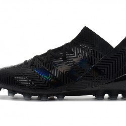 Botas de fútbol Adidas Nemeziz 18 AG Laceless Todo negro
