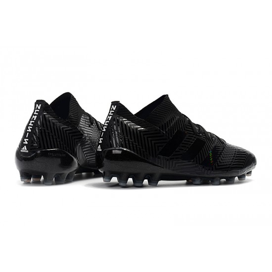 Descubrir  Botas de fútbol Adidas Nemeziz 18 AG Laceless Todo negro