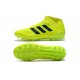 Descubrir  Botas de fútbol Adidas Nemeziz 18 AG Laceless Verde Fluo Negro
