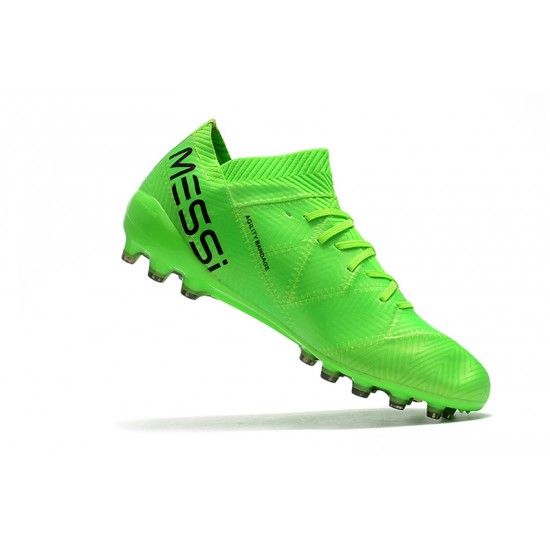 Descubrir  Botas de fútbol Adidas Nemeziz 18 AG Verde Negro