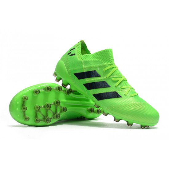 Descubrir  Botas de fútbol Adidas Nemeziz 18 AG Verde Negro
