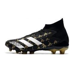 Botas de fútbol Adidas Predator Mutator 20.1 AG Negro Gold Blanco