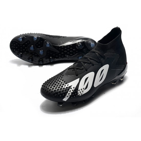 Alta calidad Botas de fútbol Adidas Predator Mutator 20.1 AG Negro Blanco
