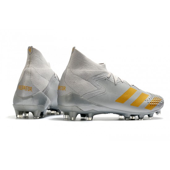 Explorar  Botas de fútbol Adidas Predator Mutator 20.1 AG Metallic Plata Gold