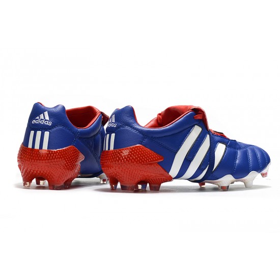 Tienda  Botas de fútbol Adidas Predator ManiaTormentor FG - Azul Blanco Rojo