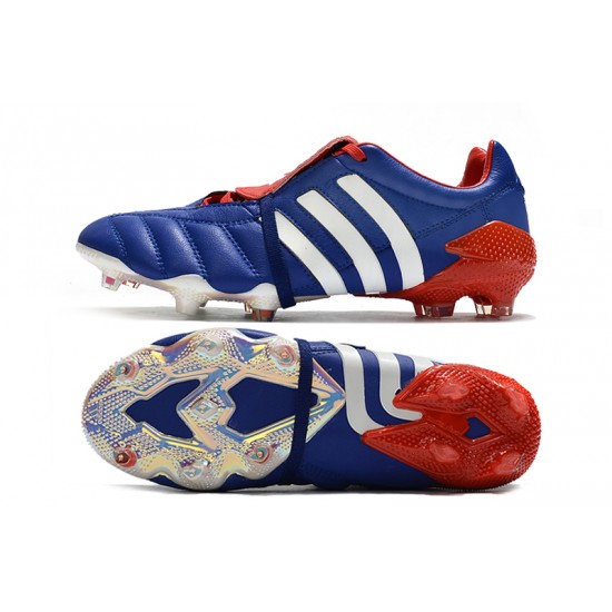 Tienda  Botas de fútbol Adidas Predator ManiaTormentor FG - Azul Blanco Rojo