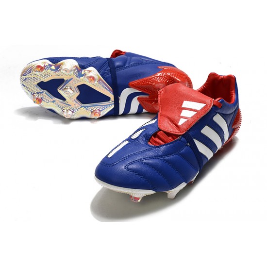 Tienda  Botas de fútbol Adidas Predator ManiaTormentor FG - Azul Blanco Rojo