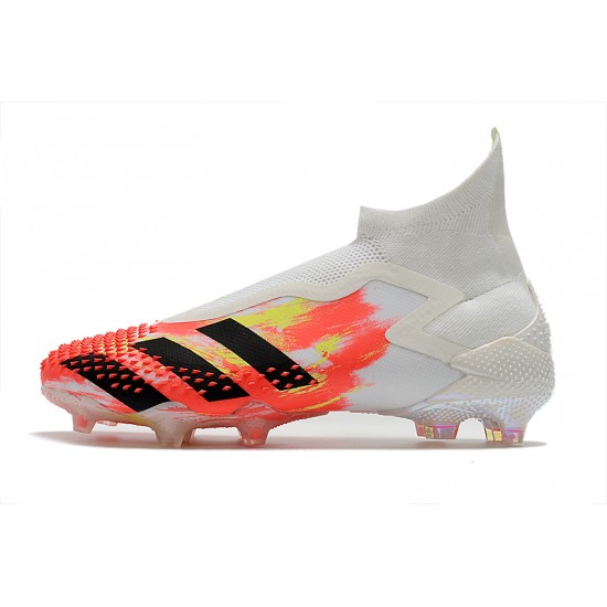 Explorar  Botas de fútbol Adidas Predator Mutator 20+ FG - Blanco naranja Negro