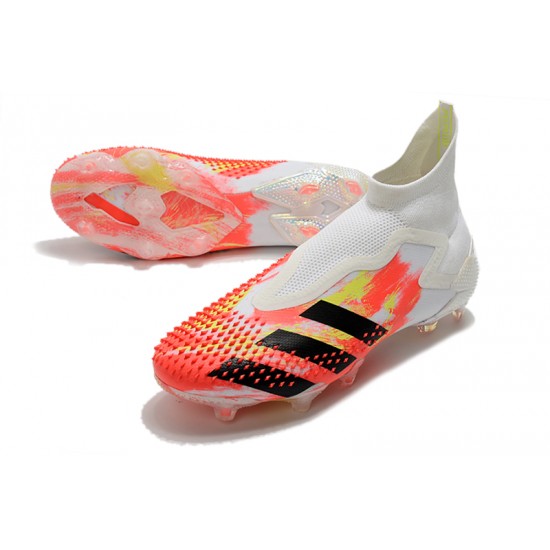 Explorar  Botas de fútbol Adidas Predator Mutator 20+ FG - Blanco naranja Negro