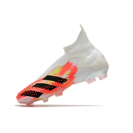 Explorar  Botas de fútbol Adidas Predator Mutator 20+ FG - Blanco naranja Negro