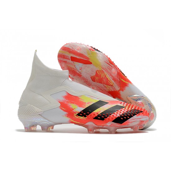 Explorar  Botas de fútbol Adidas Predator Mutator 20+ FG - Blanco naranja Negro