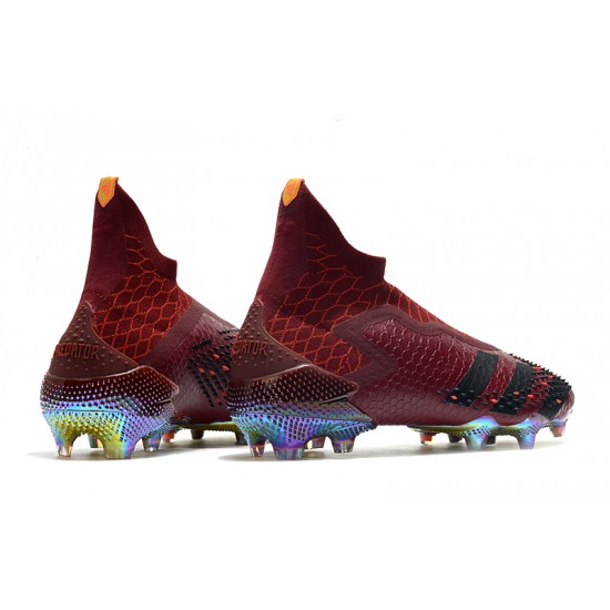 Alta calidad Botas de fútbol Adidas Predator Mutator 20+ FG Tormentor Animal - Rojo Negro