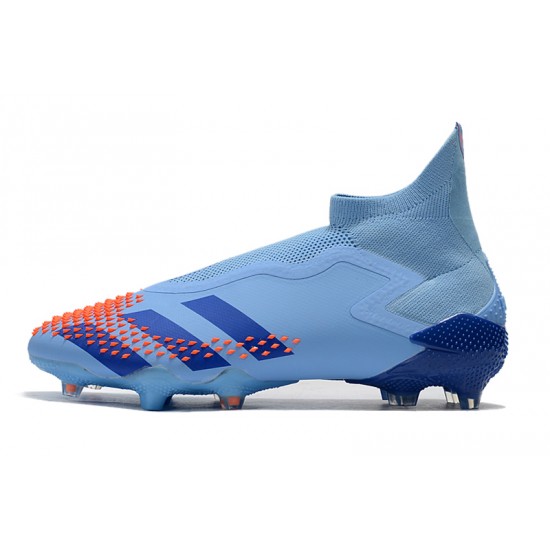 Calidad superior  Botas de fútbol Adidas Predator Mutator 20+ FG Tormentor - Azul naranja