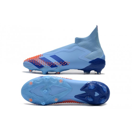 Calidad superior  Botas de fútbol Adidas Predator Mutator 20+ FG Tormentor - Azul naranja