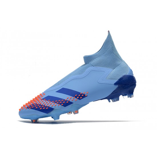 Calidad superior  Botas de fútbol Adidas Predator Mutator 20+ FG Tormentor - Azul naranja