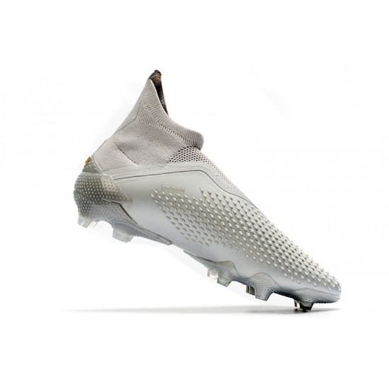 Alta calidad Botas de fútbol Adidas Predator Mutator 20+ FG Tormentor - Metallic gris Gold