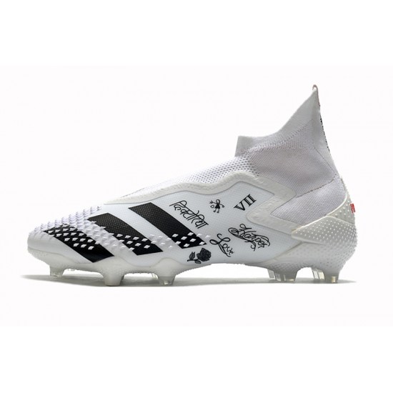 Calidad superior  Botas de fútbol Adidas Predator Mutator 20+ FG Tormentor - Blanco Negro