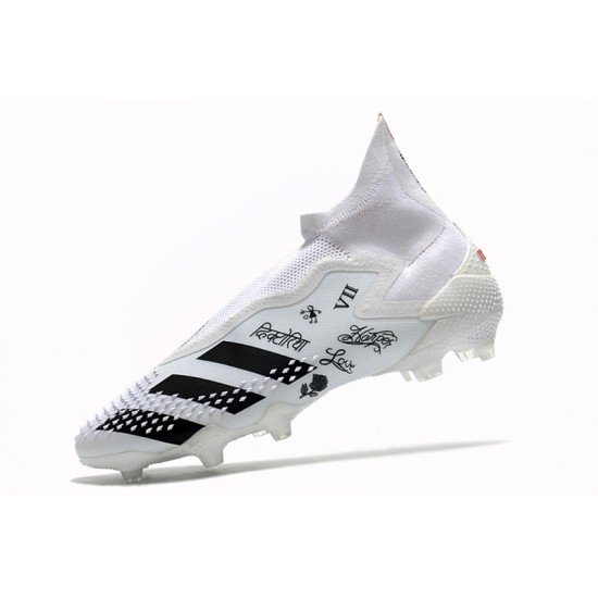Calidad superior  Botas de fútbol Adidas Predator Mutator 20+ FG Tormentor - Blanco Negro