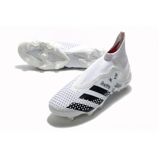 Calidad superior  Botas de fútbol Adidas Predator Mutator 20+ FG Tormentor - Blanco Negro