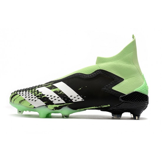 Alta calidad Botas de fútbol Adidas Predator Mutator 20+ FG Tormentor Negro Verde Blanco