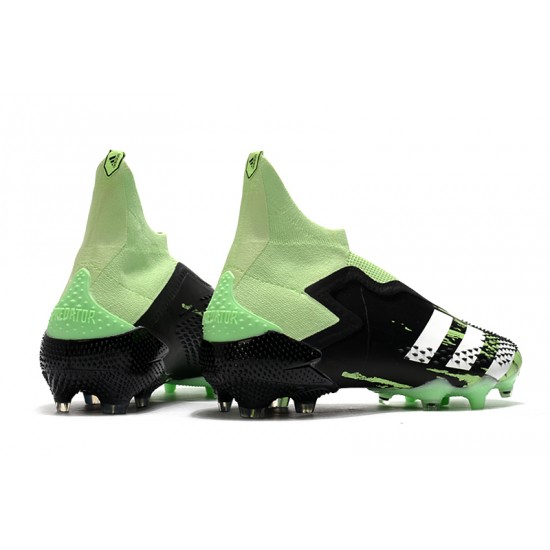 Alta calidad Botas de fútbol Adidas Predator Mutator 20+ FG Tormentor Negro Verde Blanco