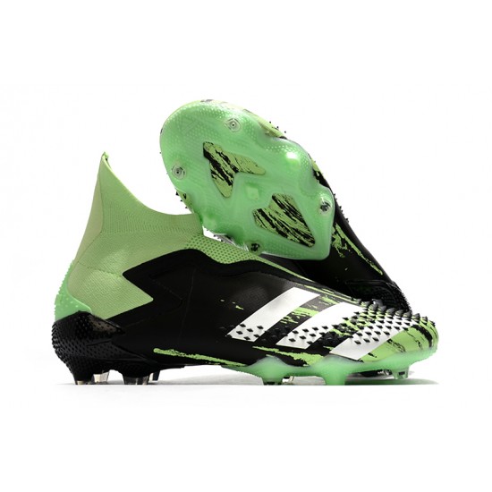 Alta calidad Botas de fútbol Adidas Predator Mutator 20+ FG Tormentor Negro Verde Blanco