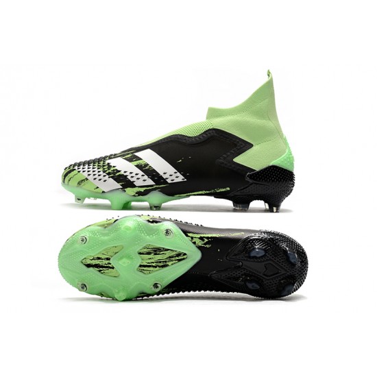 Alta calidad Botas de fútbol Adidas Predator Mutator 20+ FG Tormentor Negro Verde Blanco