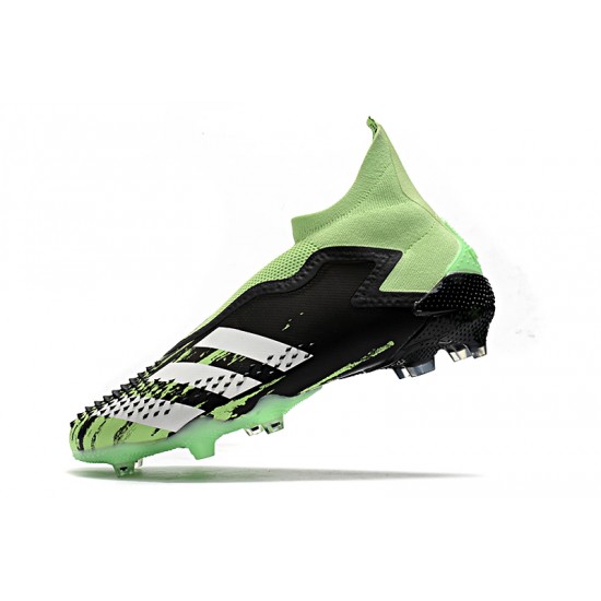 Alta calidad Botas de fútbol Adidas Predator Mutator 20+ FG Tormentor Negro Verde Blanco