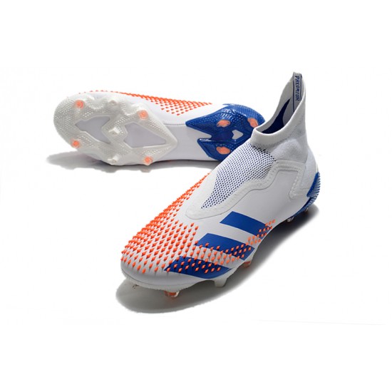 Descubrir  Botas de fútbol Adidas Predator Mutator 20+ FG Tormentor Blanco Azul Rojo