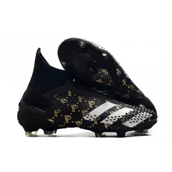 Mejor calidad  Botas de fútbol Adidas Predator Mutator 20+ FG Tormentor Pogba - Blanco Mtallic Gold