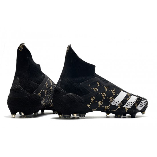 Mejor calidad  Botas de fútbol Adidas Predator Mutator 20+ FG Tormentor Pogba - Blanco Mtallic Gold