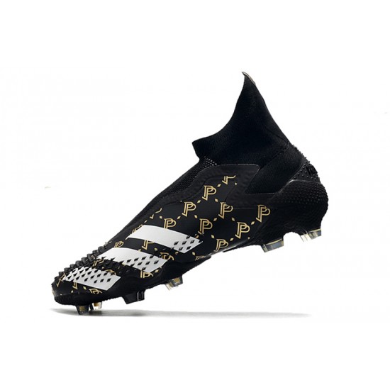 Mejor calidad  Botas de fútbol Adidas Predator Mutator 20+ FG Tormentor Pogba - Blanco Mtallic Gold