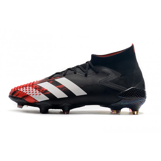 Mejor calidad  Botas de fútbol Adidas Predator Mutator 20.1 FG Tormentor - Negro Rojo Blanco