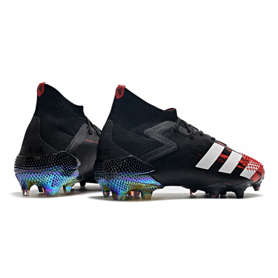 Mejor calidad  Botas de fútbol Adidas Predator Mutator 20.1 FG Tormentor - Negro Rojo Blanco
