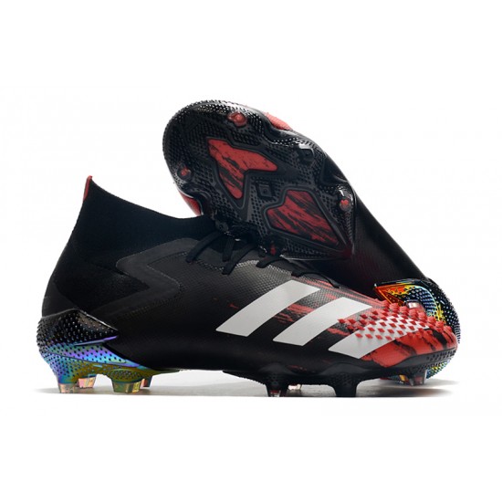 Mejor calidad  Botas de fútbol Adidas Predator Mutator 20.1 FG Tormentor - Negro Rojo Blanco