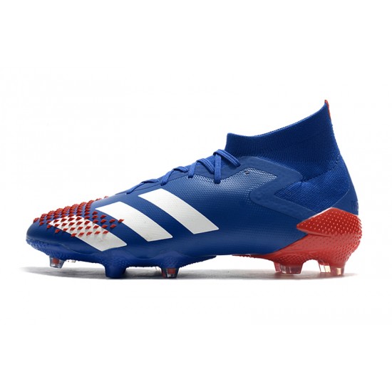 Mejor calidad  Botas de fútbol Adidas Predator Mutator 20.1 FG Tormentor - Azul Rojo Blanco