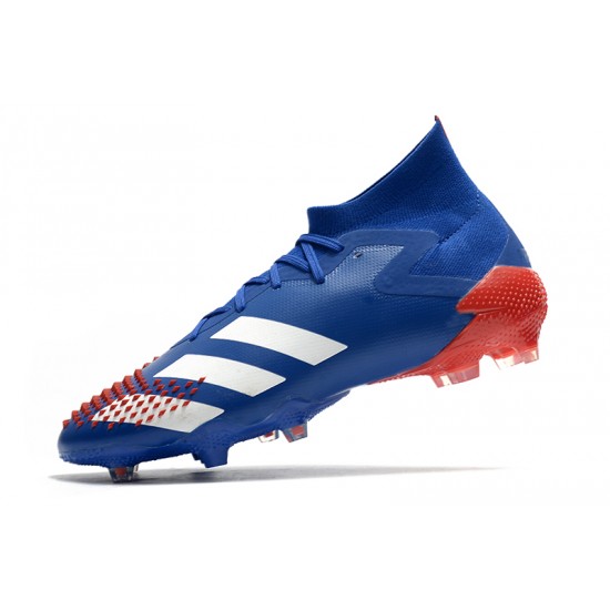 Mejor calidad  Botas de fútbol Adidas Predator Mutator 20.1 FG Tormentor - Azul Rojo Blanco