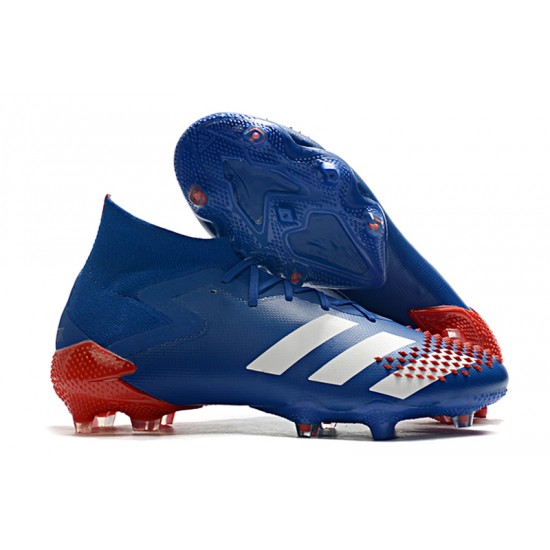 Mejor calidad  Botas de fútbol Adidas Predator Mutator 20.1 FG Tormentor - Azul Rojo Blanco