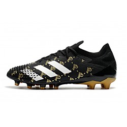 Botas de fútbol Adidas Predator Mutator 20.1 Low AG Negro Gold Blanco