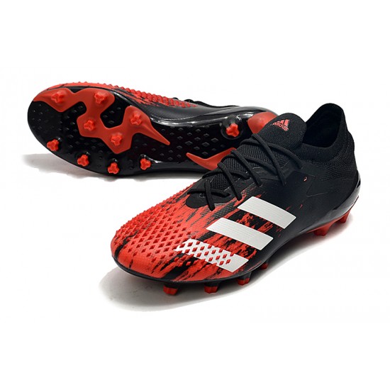 Comprar  Botas de fútbol Adidas Predator Mutator 20.1 Low AG Negro Rojo Blanco