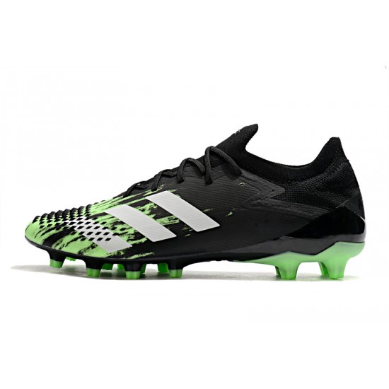 Calidad superior  Botas de fútbol Adidas Predator Mutator 20.1 Low AG Negro Blanco Verde