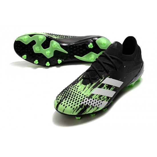 Calidad superior  Botas de fútbol Adidas Predator Mutator 20.1 Low AG Negro Blanco Verde