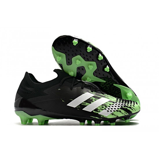 Calidad superior  Botas de fútbol Adidas Predator Mutator 20.1 Low AG Negro Blanco Verde