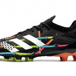 Botas de fútbol Adidas Predator Mutator 20.1 Low AG Negro Blanco Rosado Azul