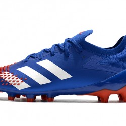 Botas de fútbol Adidas Predator Mutator 20.1 Low AG Azul Blanco Rojo